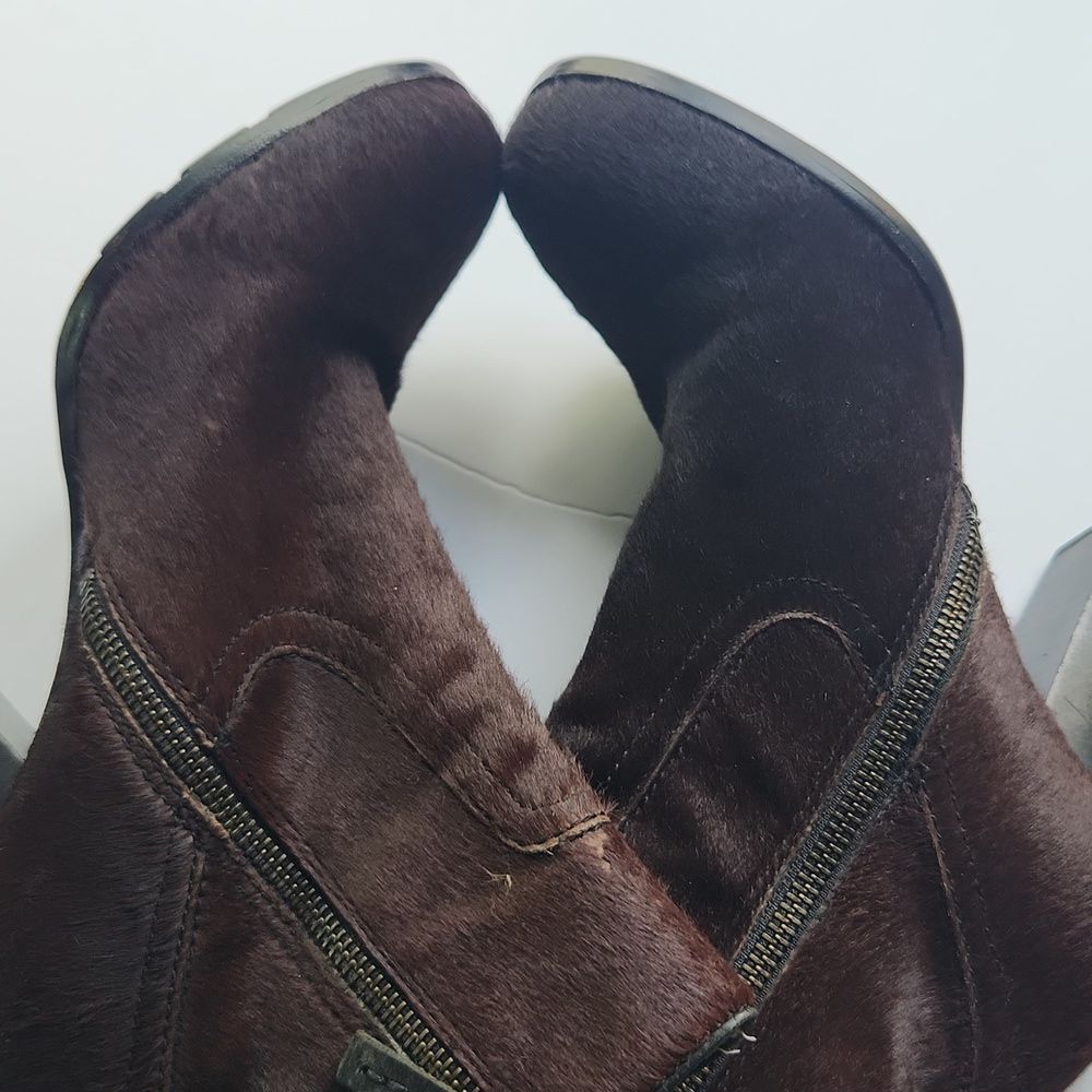 Frye Parker cow fur heels boots - Picture 3 of 12